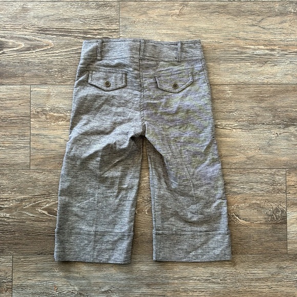 My Michelle Brown Tweed Wide Leg Cropped Pants Kids Girls Size 10 Academia - Picture 4 of 4